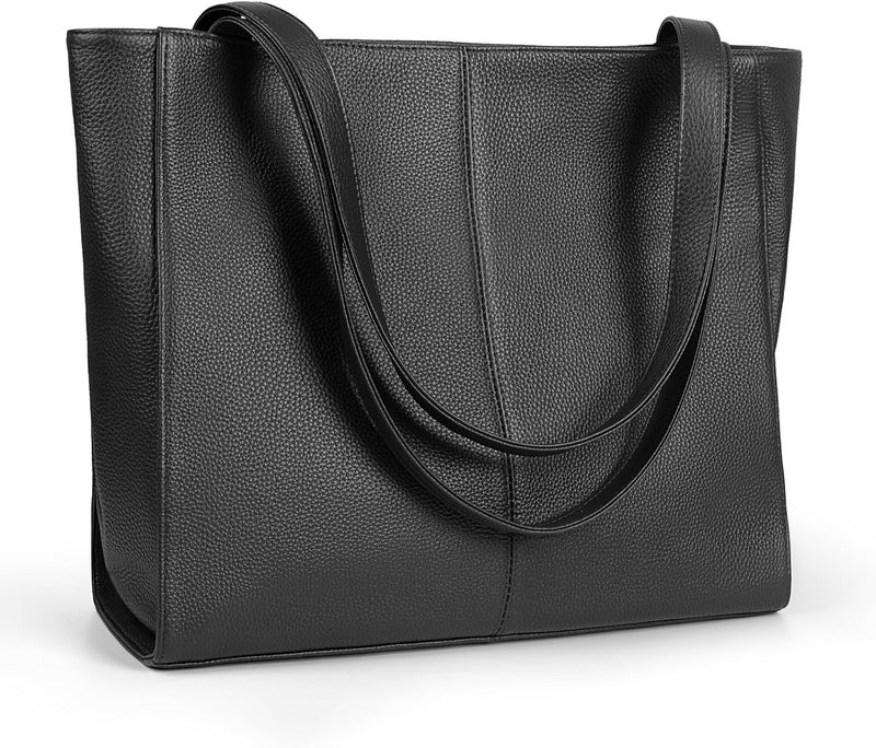 befen Genuine Leather Tote Bag for Women Work, Women's Leather Shoulder Bags Purses Satchel Handbags with Laptop Compartment - Image 1